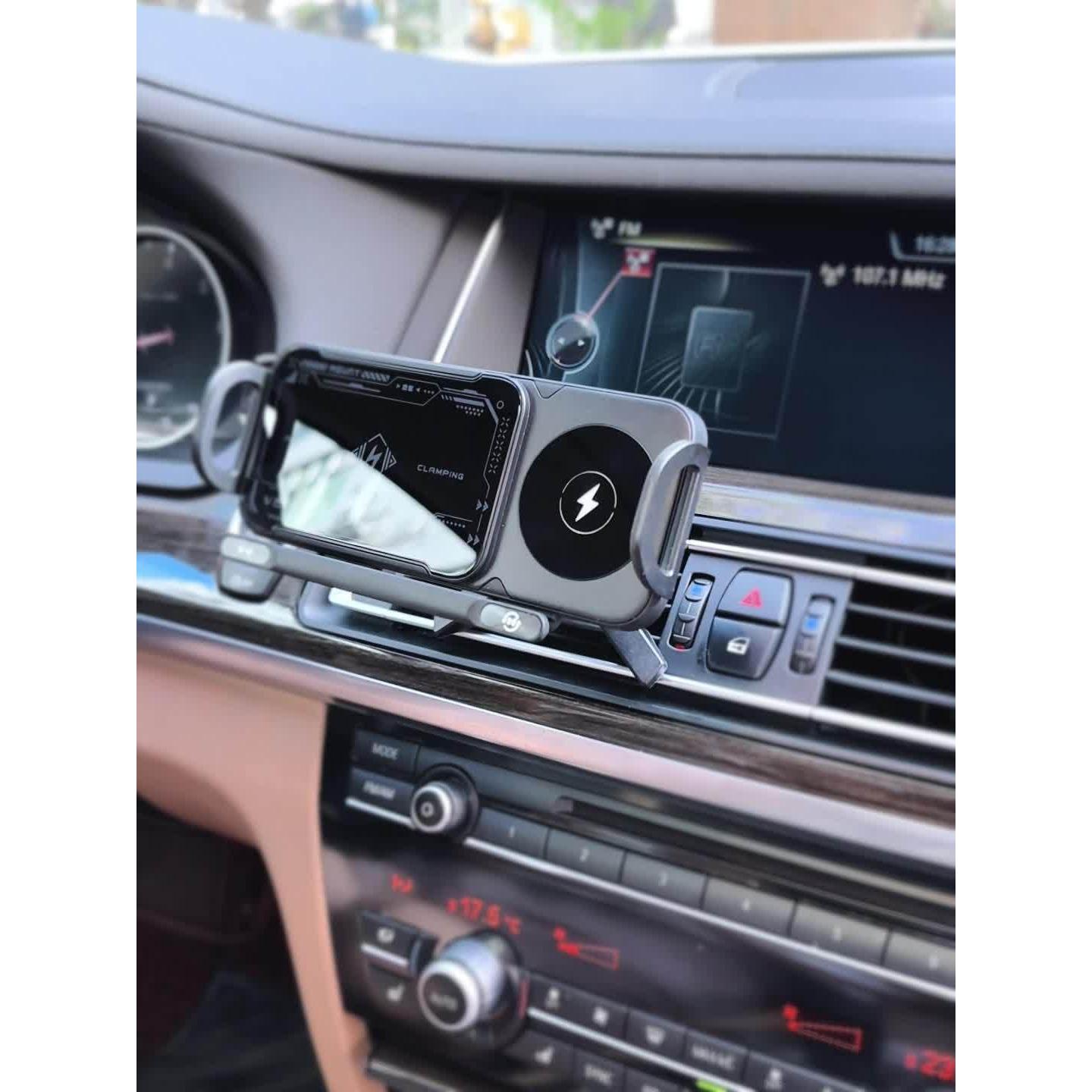 Soporte para teléfono de auto inalámbrico Guangdon X01 con carga rápida