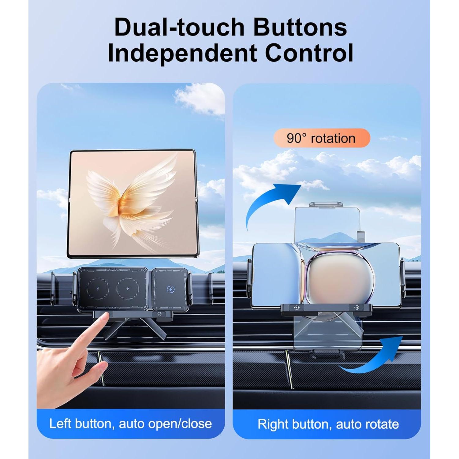 Soporte de Carga Inalámbrica DICMKY para Automóvil - 15W