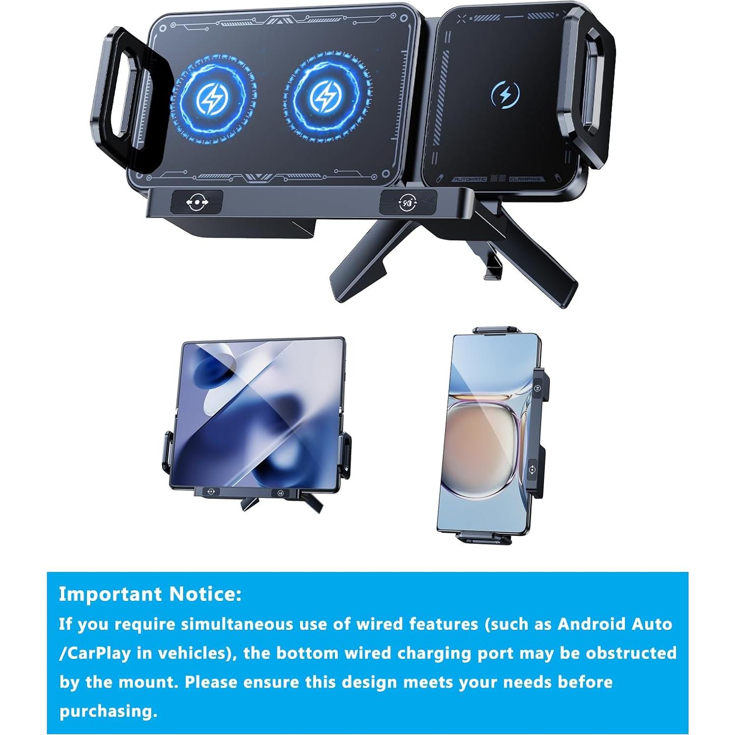 Soporte de Carga Inalámbrica DICMKY para Automóvil - 15W