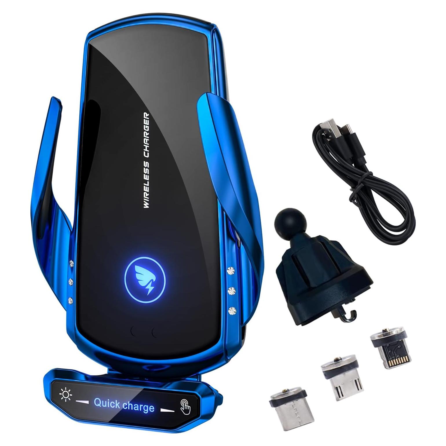 Soporte de Carga Inalámbrica para Coche AIYAFEIO 15W Azul