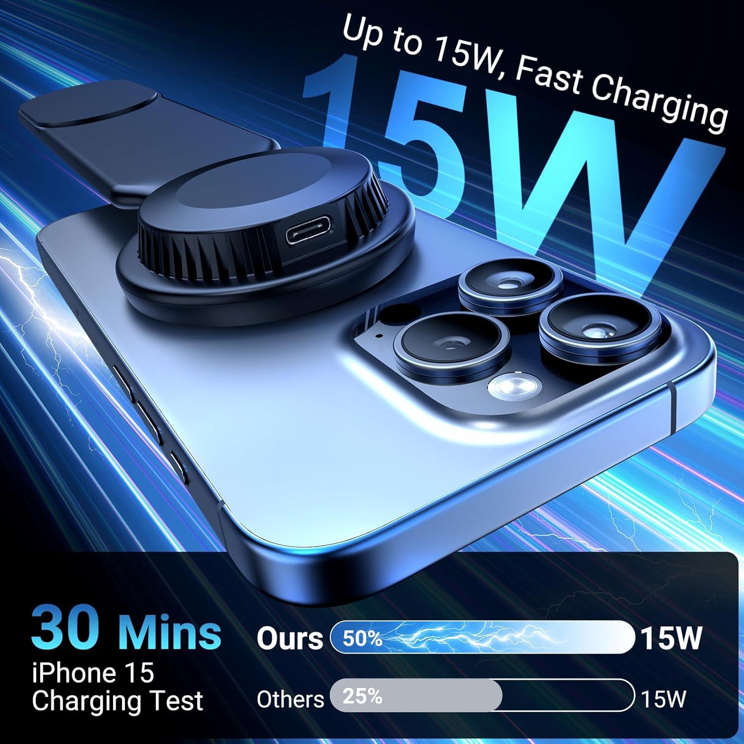 Soporte Magnético para Cargador de Coche 15W This Hill - Aluminio