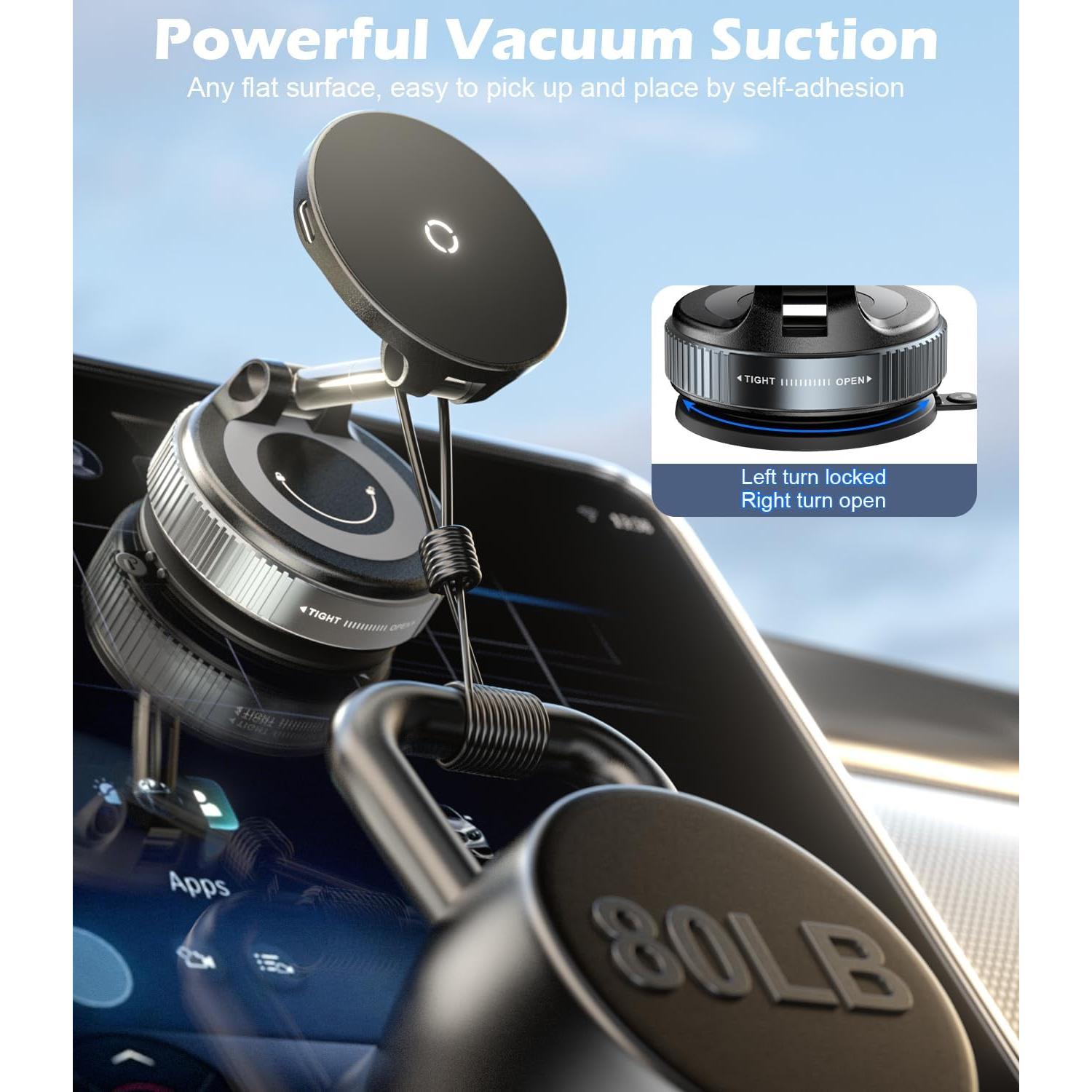 Soporte de Coche Inalámbrico CloudValley 15W Magnético 360°