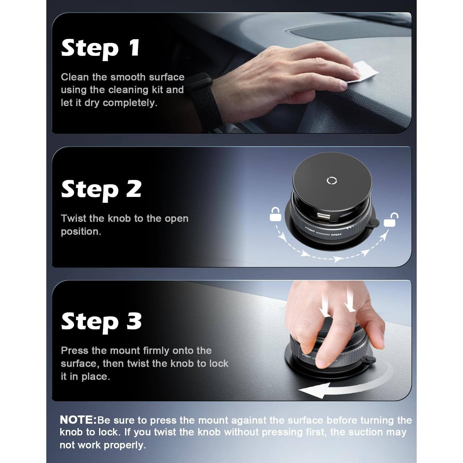 Soporte de Coche Inalámbrico CloudValley 15W Magnético 360°