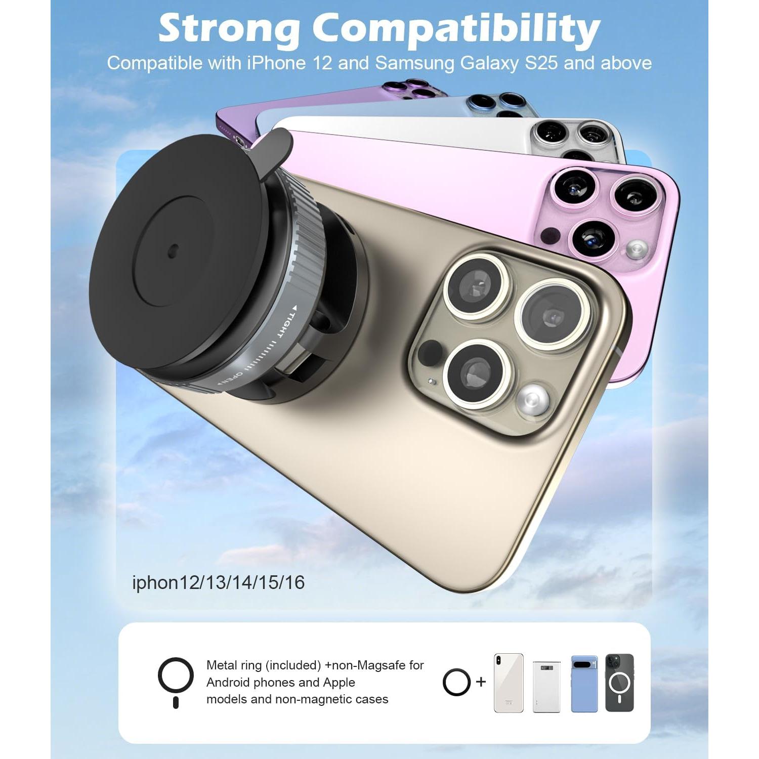 Soporte de Coche Inalámbrico CloudValley 15W Magnético 360°