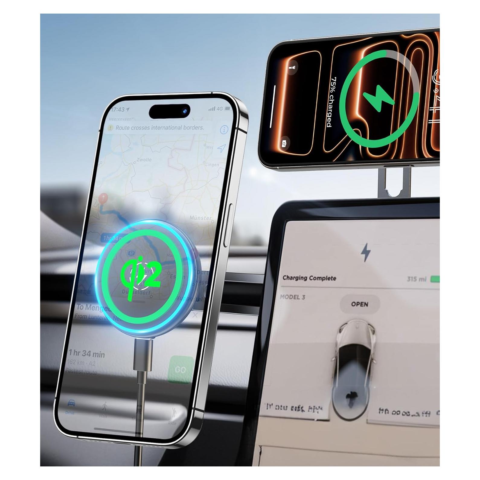 Cargador Inalámbrico Qi2 AREDAN con Soporte Plegable 360°