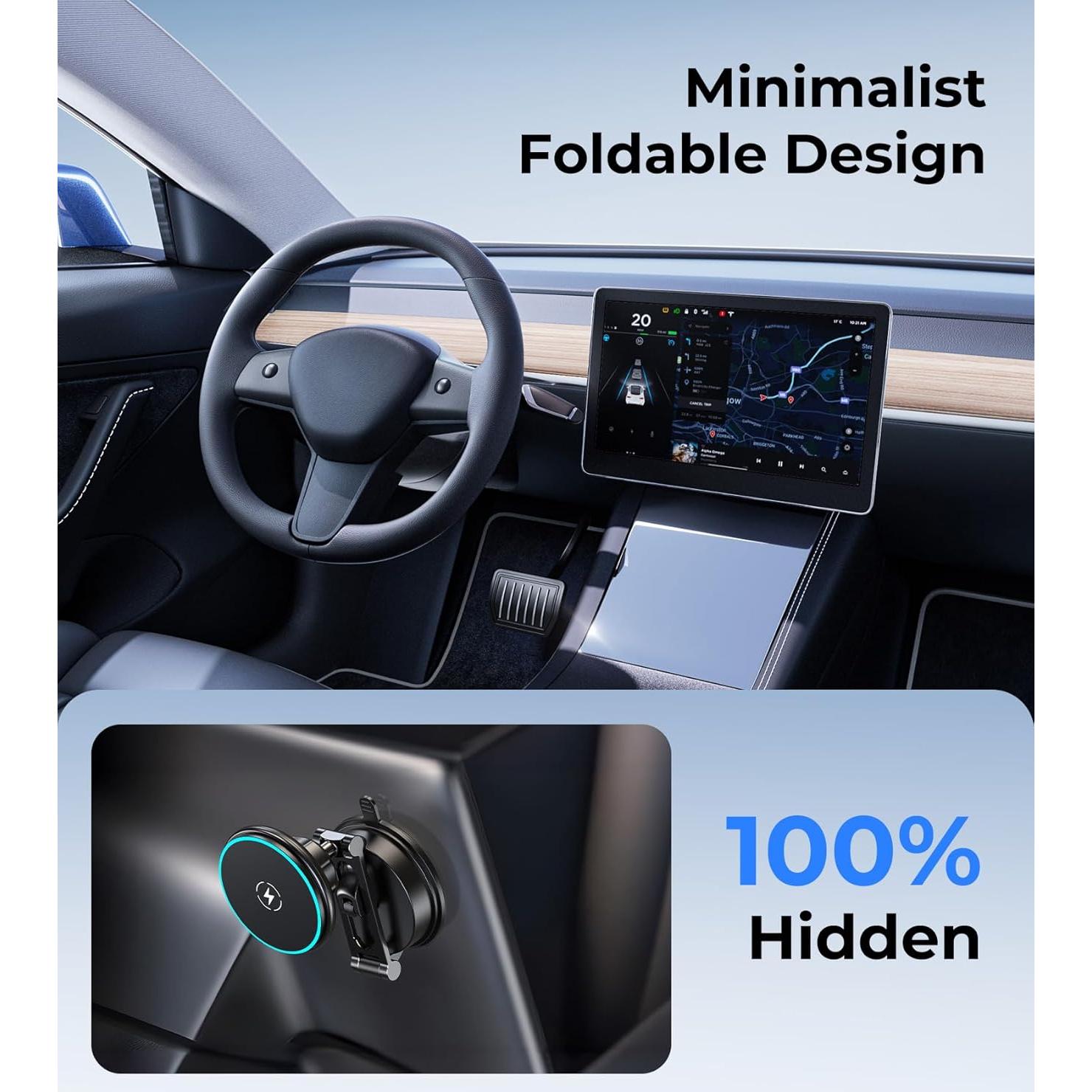 Cargador Inalámbrico Qi2 AREDAN con Soporte Plegable 360°