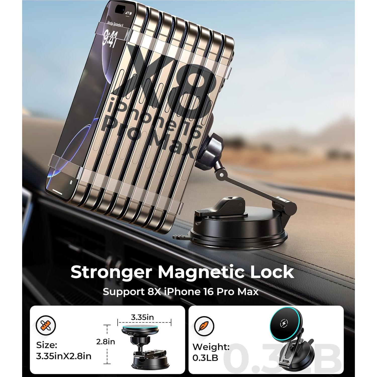 Cargador Inalámbrico Qi2 AREDAN con Soporte Plegable 360°