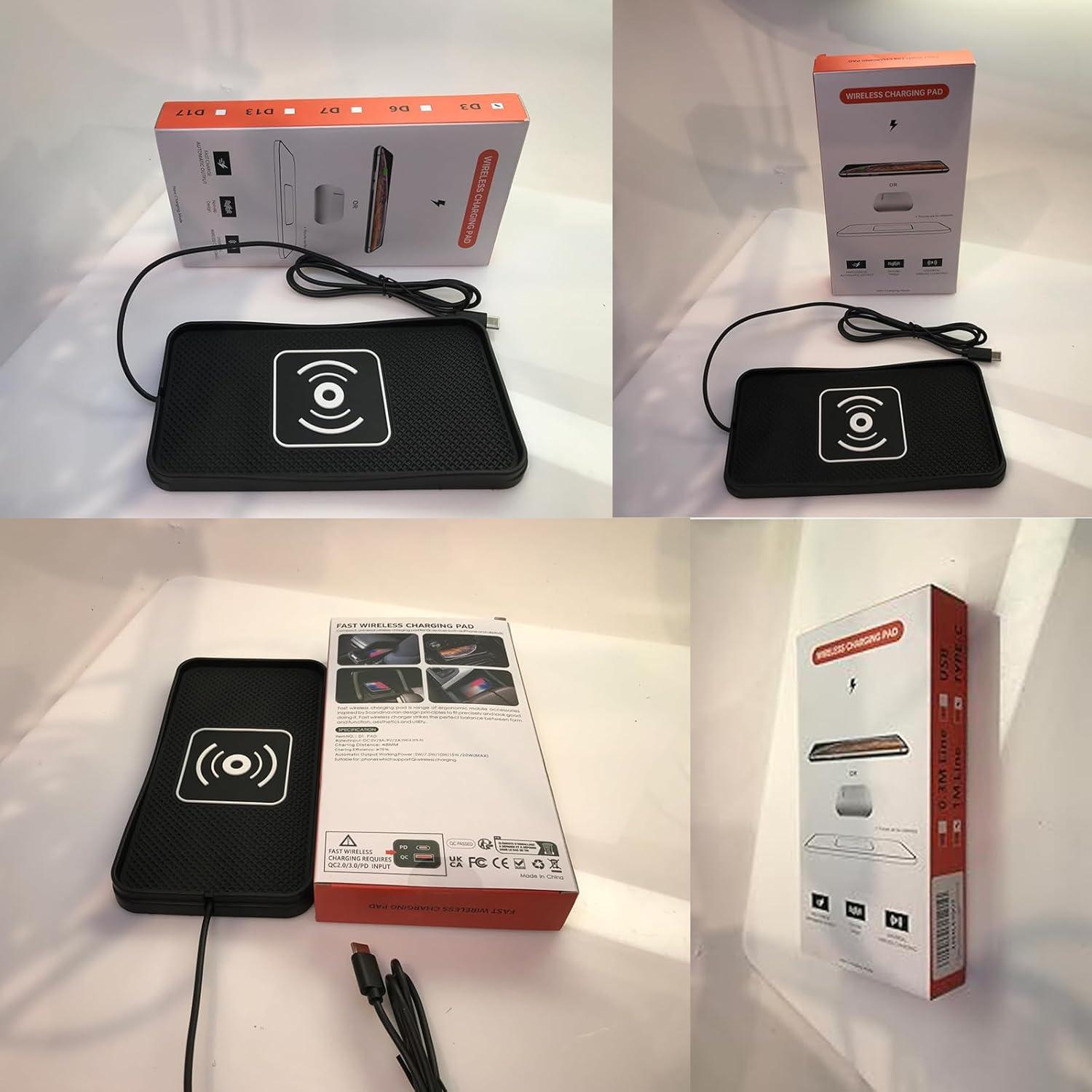 Base de Carga Inalámbrica para Coche Gumnay 20W Antideslizante