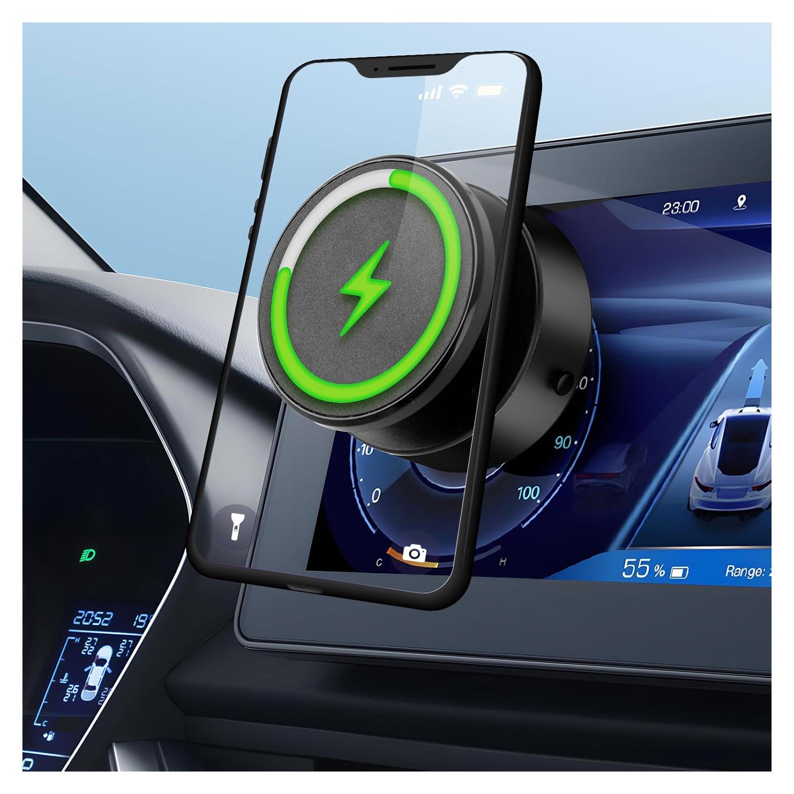 Soporte Magnético para Teléfono de Coche Muuto 15W Negro