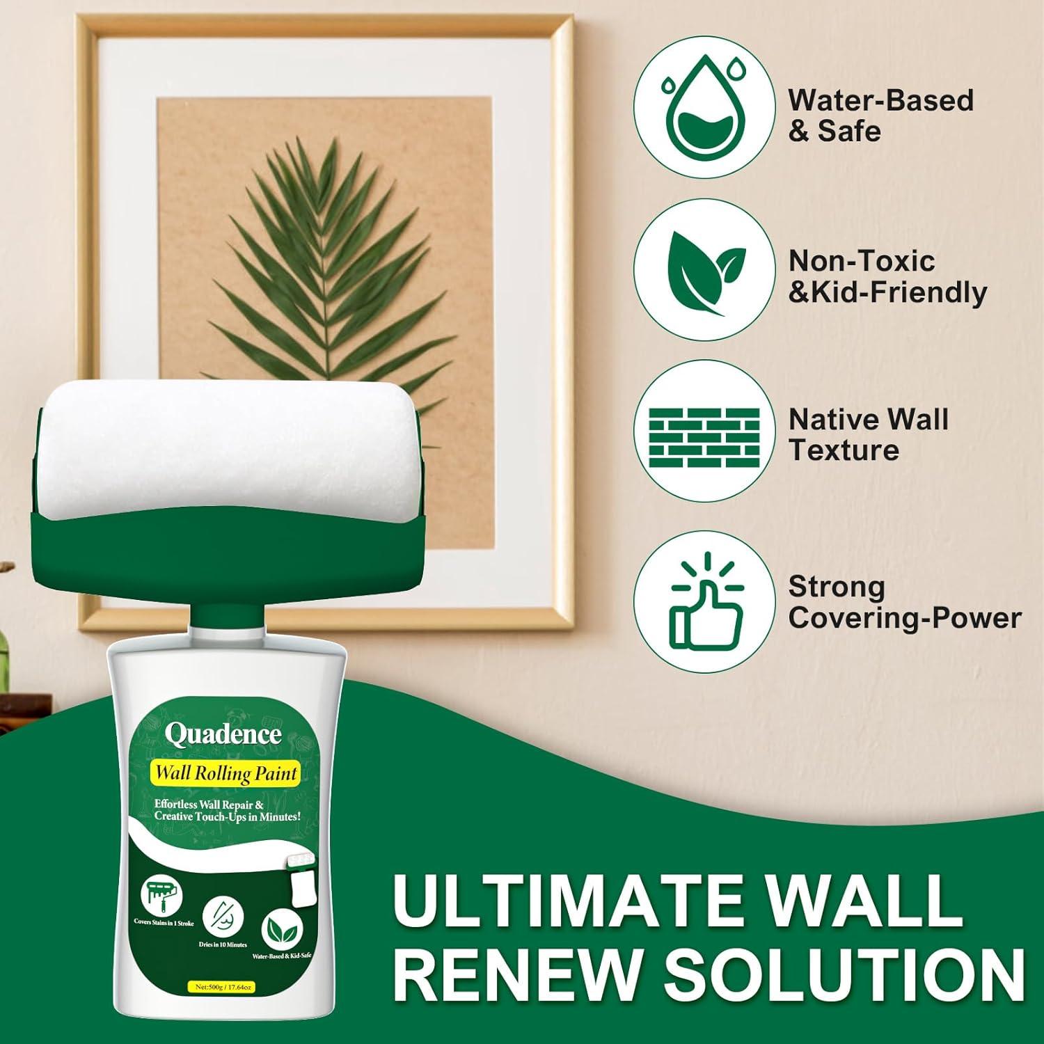 Kit de Pintura Blanca Quadence 500g con Rodillo - Reparación Rápida