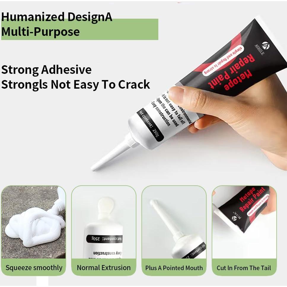 Kit de Reparación de Pared AUOMLVH 2 Pcs 350g Blanca