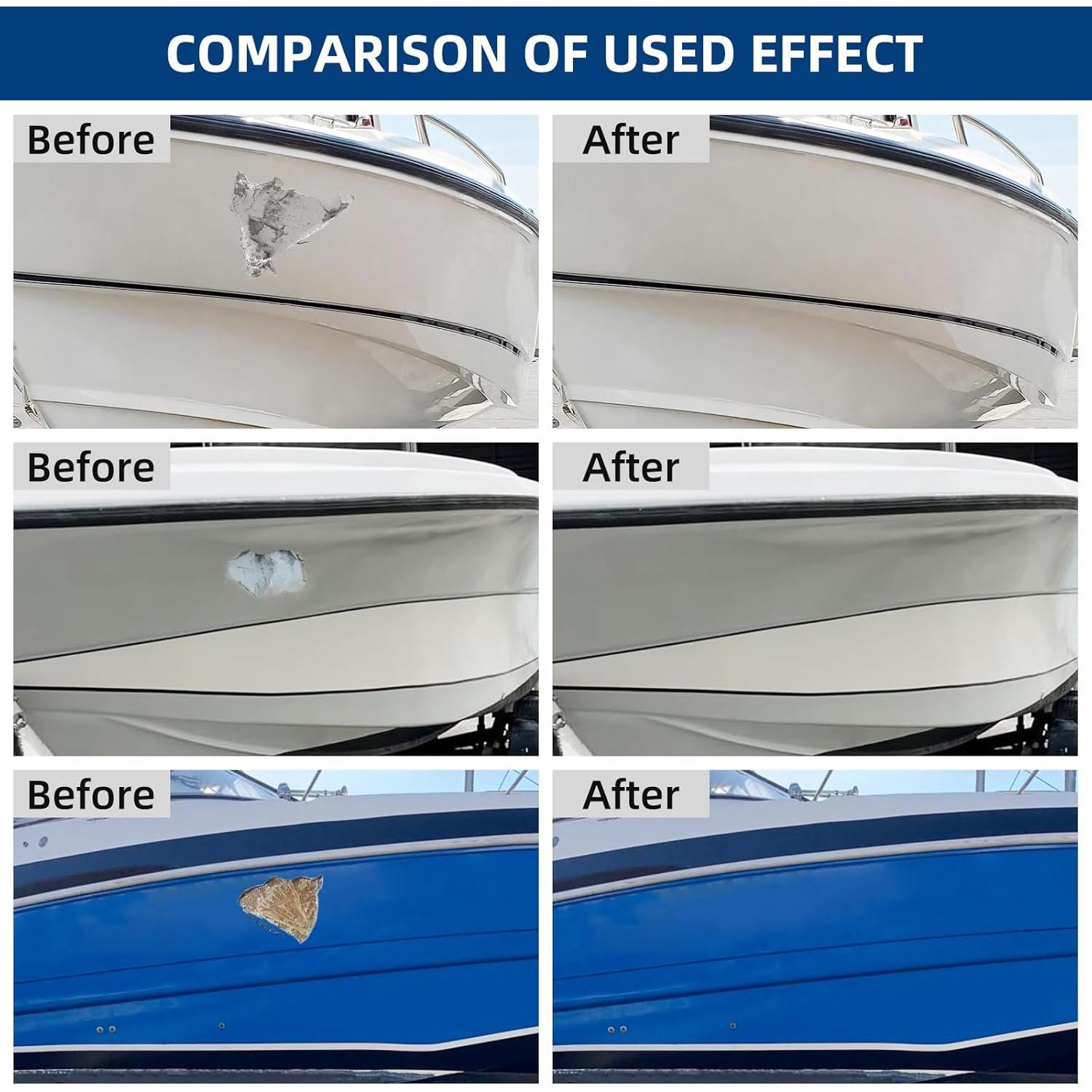 Kit de Reparación de Fibra de Vidrio Marino FENFANDAS 0.22kg