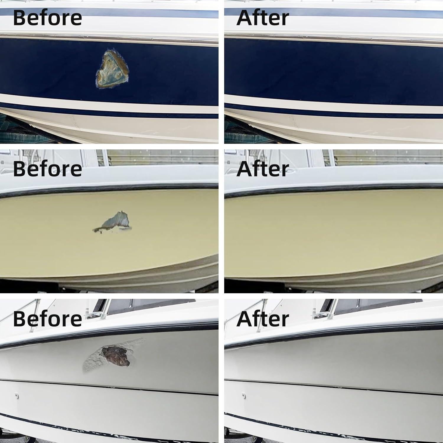 Kit de Reparación de Fibra de Vidrio Marino FENFANDAS 0.22kg