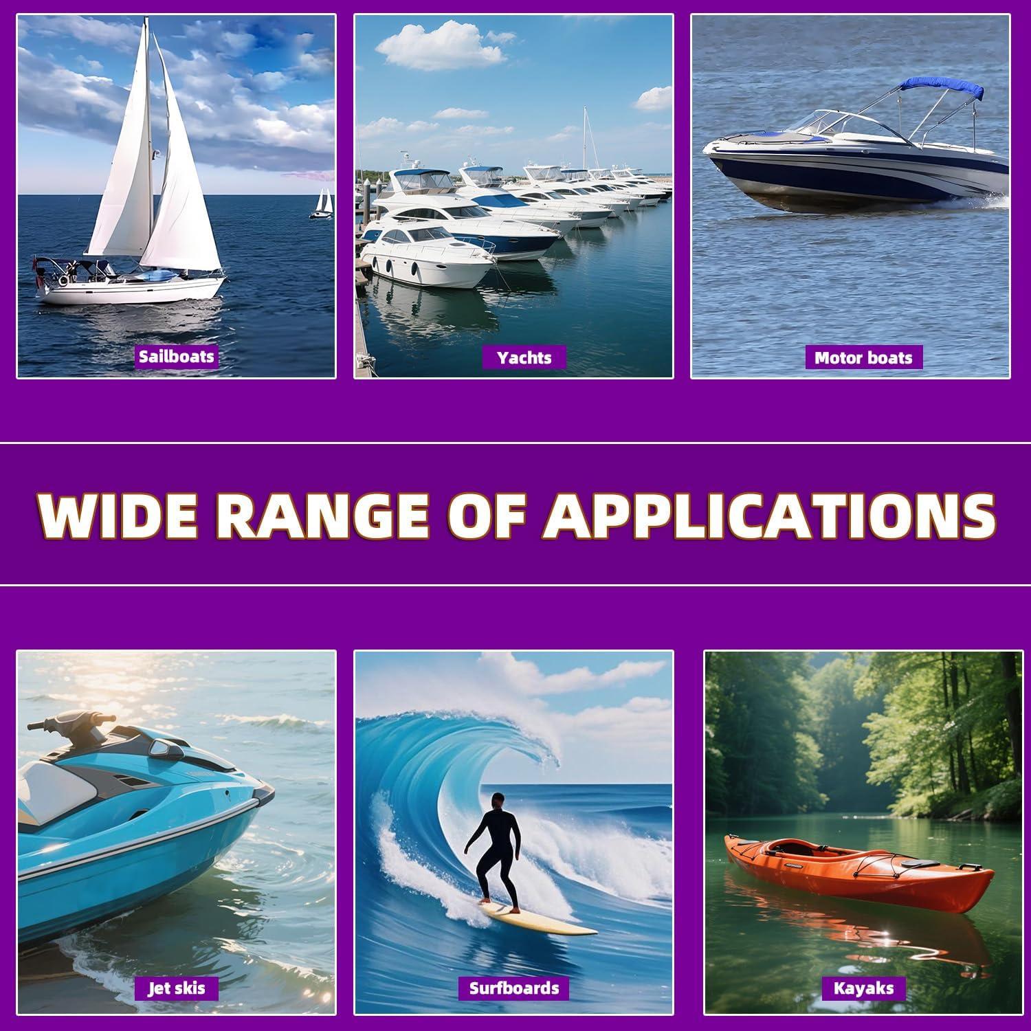 Kit de Reparación de Fibra de Vidrio Marino IJSTGU 0.21kg