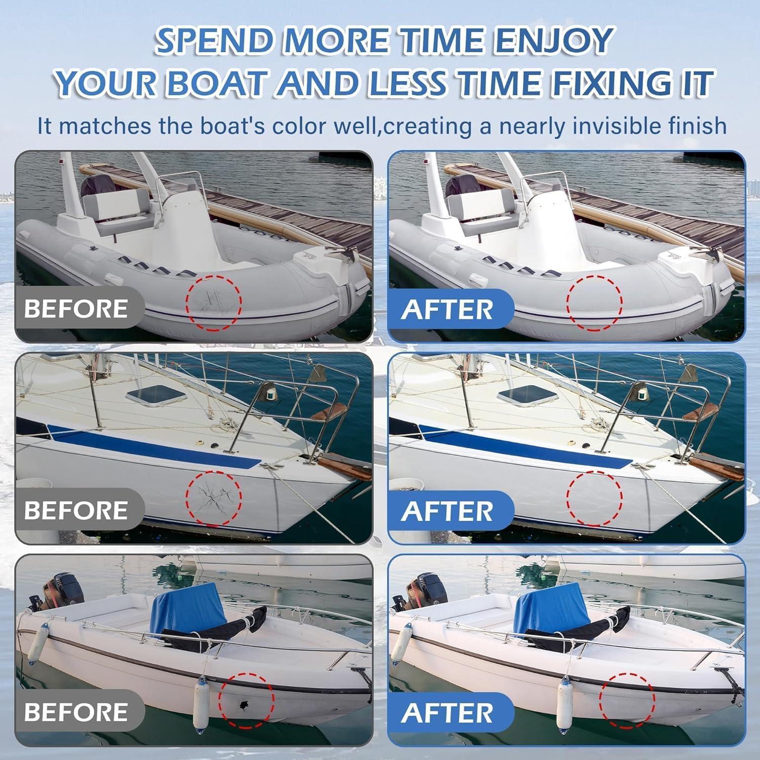 Kit de Reparación de Gel Coat VerdeVilla FRKB-002 100g