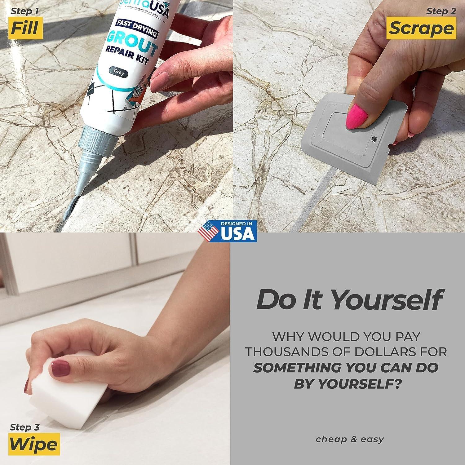 Kit de Reparación de Lechada PentaUSA - Gris 250g, Secado Rápido