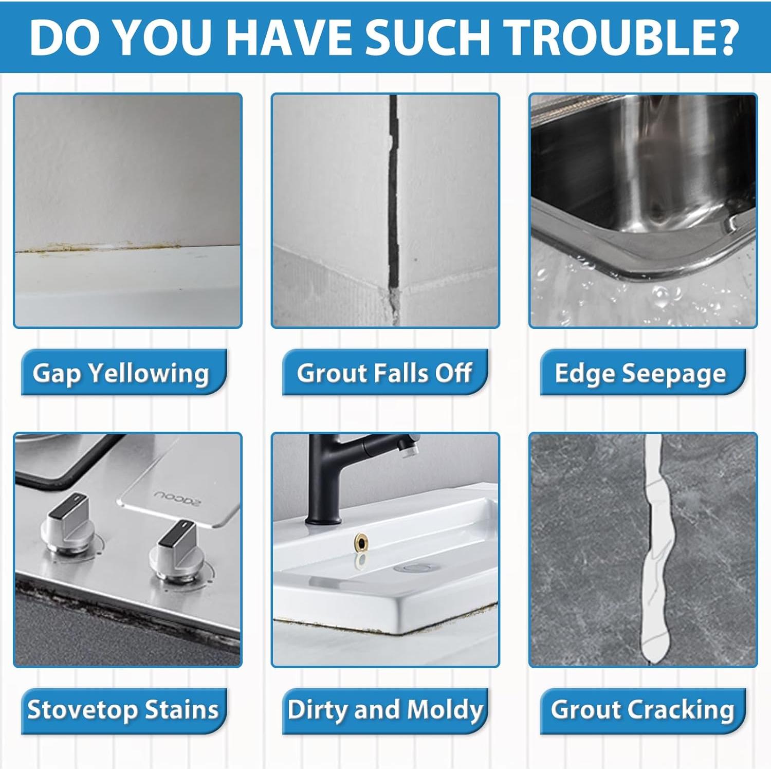 Kit de Reparación de Lechada Clennaner 200g Blanco - 2 Tubos