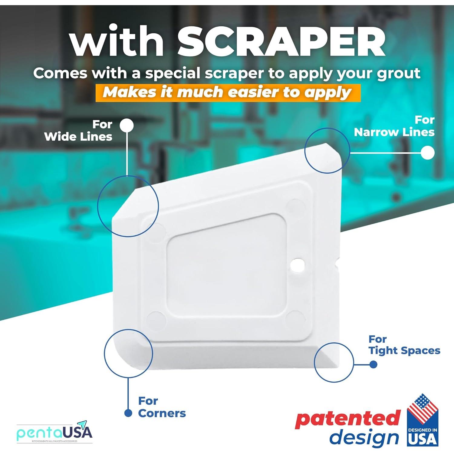 Lechada de Azulejos PentaUSA 380g Beige - Kit de Reparación Rápido