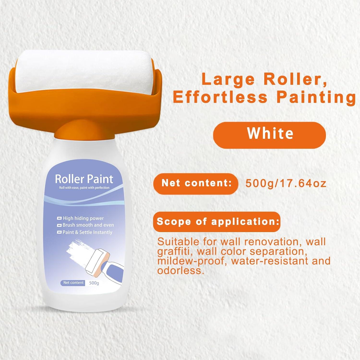 Pintura de Pared Blanca JAJADO 500g con Rodillo - Acabado Mate