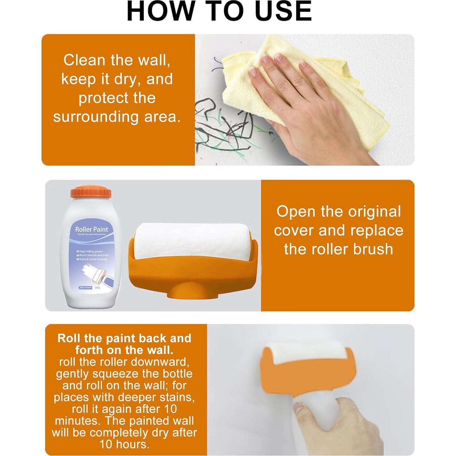 Pintura de Pared Blanca JAJADO 500g con Rodillo - Acabado Mate