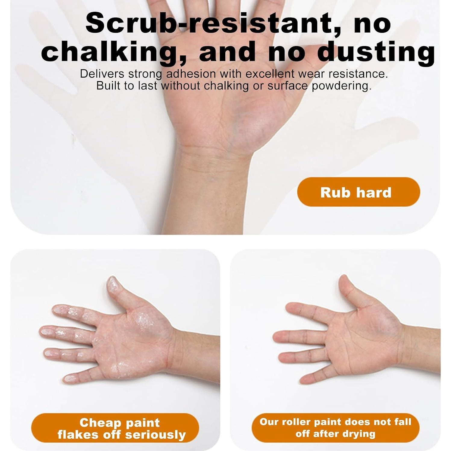 Pintura de Pared Blanca JAJADO 500g con Rodillo - Acabado Mate