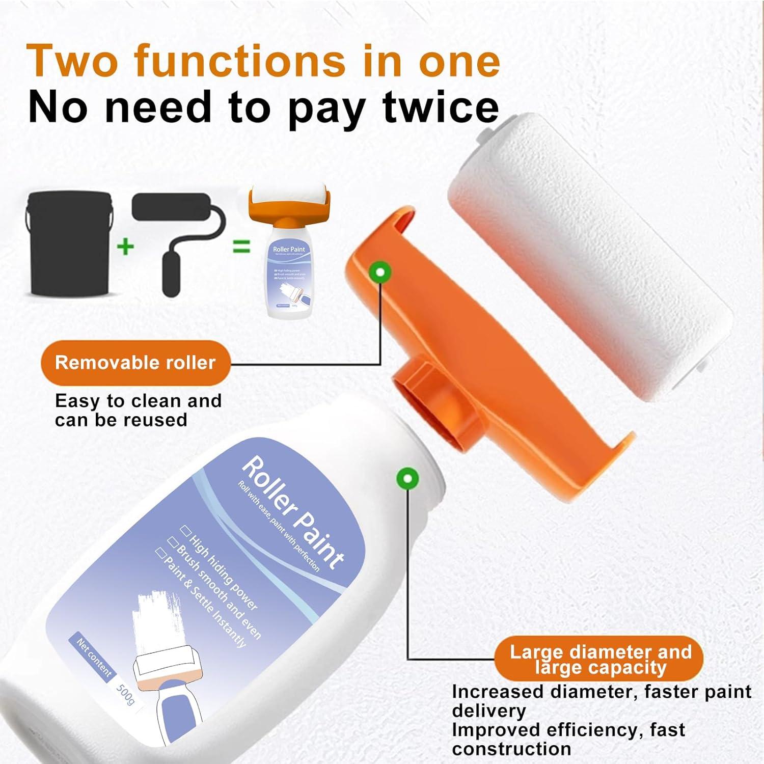 Pintura de Pared Blanca JAJADO 500g con Rodillo - Acabado Mate