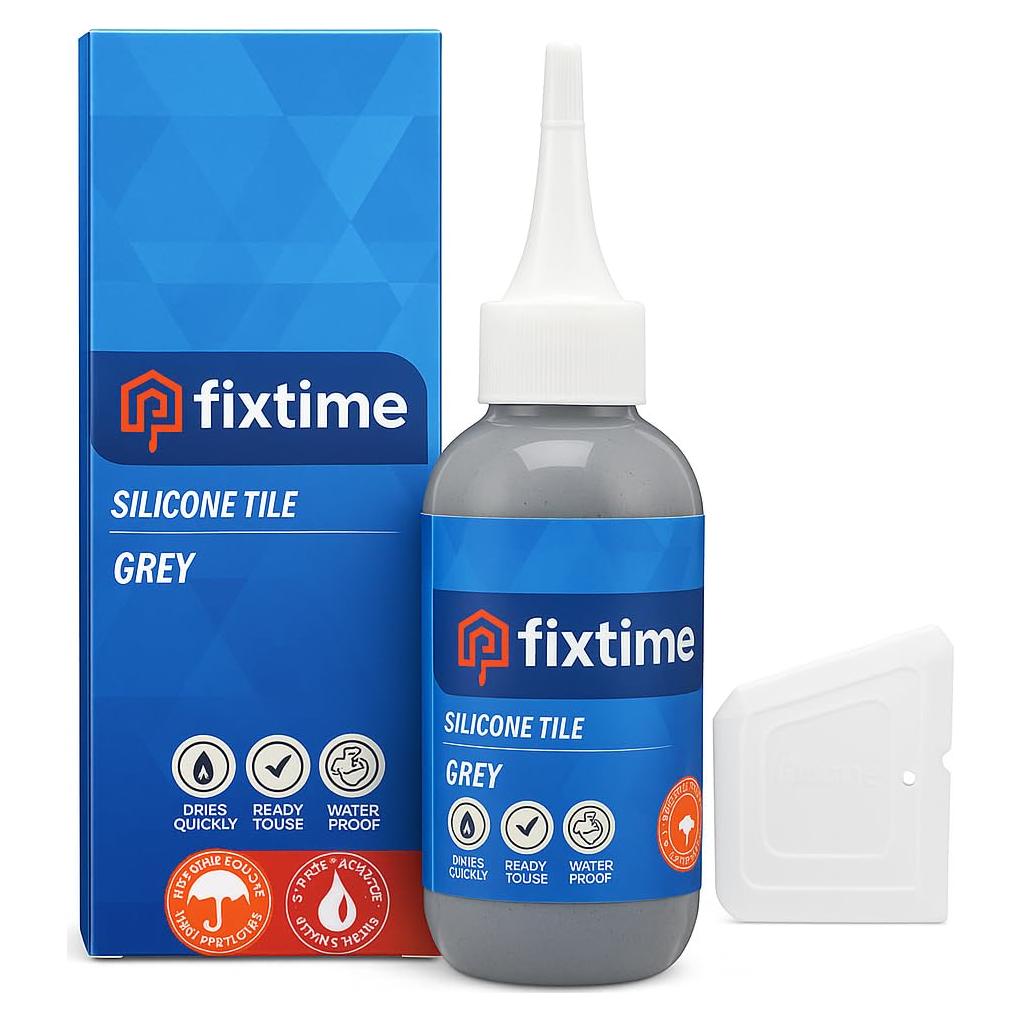 Kit de Reparación de Azulejos Fixtime - Masilla Gris 225g