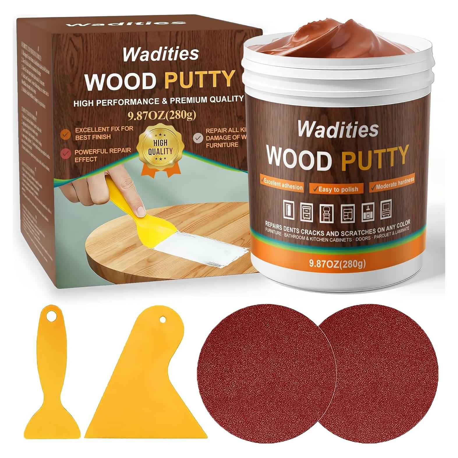 Masilla de Madera de Nogal 280g - Kit de Reparación de Muebles