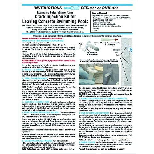 Kit de Reparación de Grietas para Piscinas AquaBond - Poliuretano