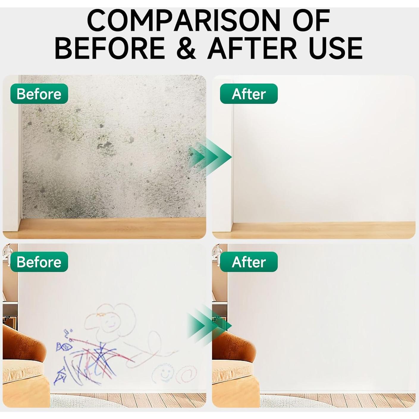 Pintura blanca para pared MOLLOR 16oz con rodillo integrado