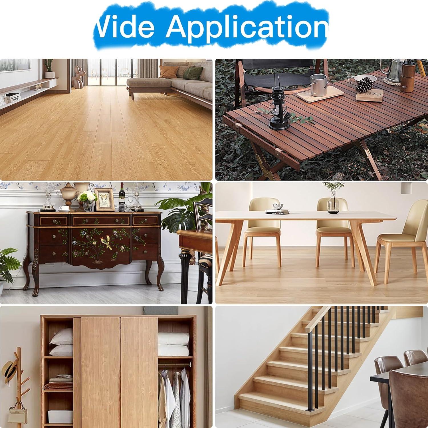 Relleno de Madera DEWEL 198g para Reparar Muebles y Grietas