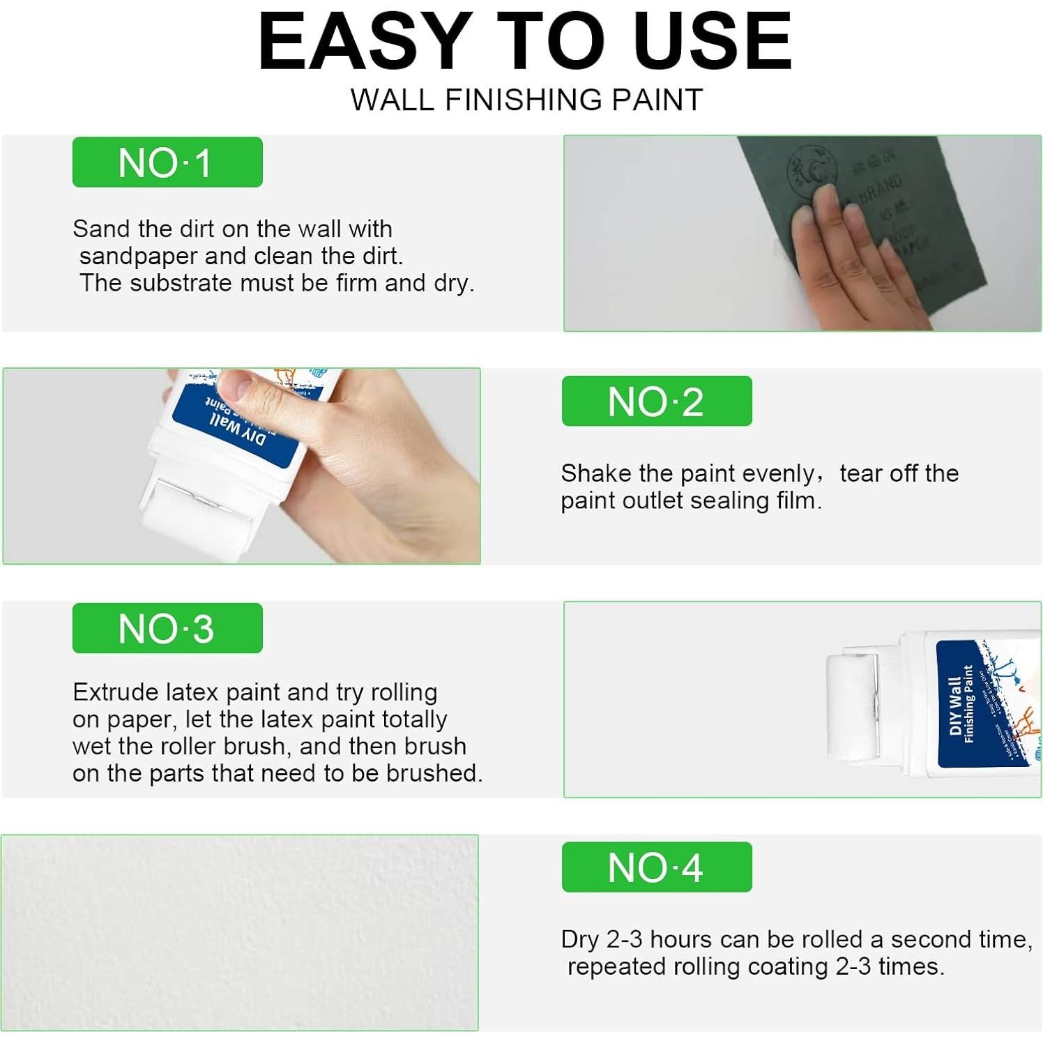 Kit de Reparación de Paredes con Rodillo Genérico 88.7 ml