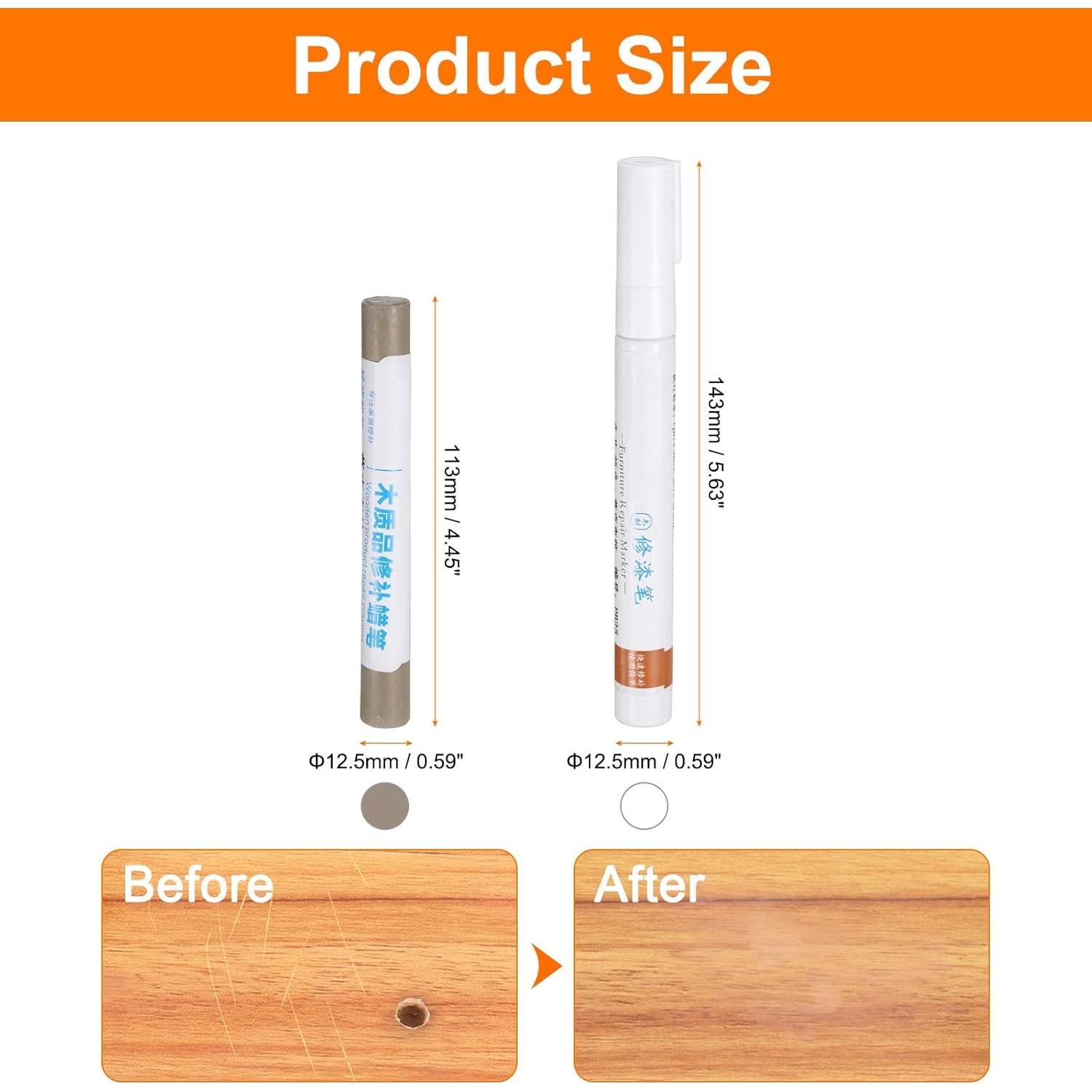 Kit de Reparación de Muebles de Madera Harfington - Verde Marrón