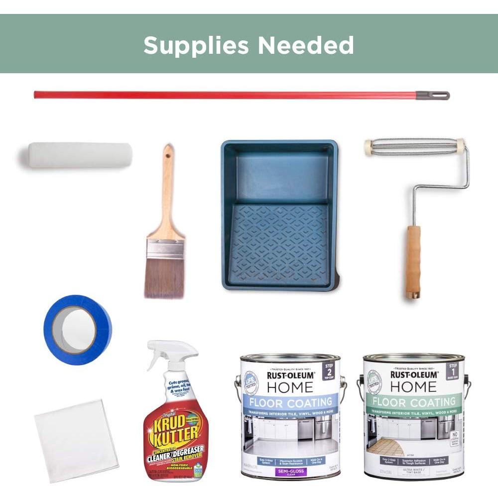 Kit de Recubrimiento de Piso Rust-Oleum Home 500ml Gris Perla Mate