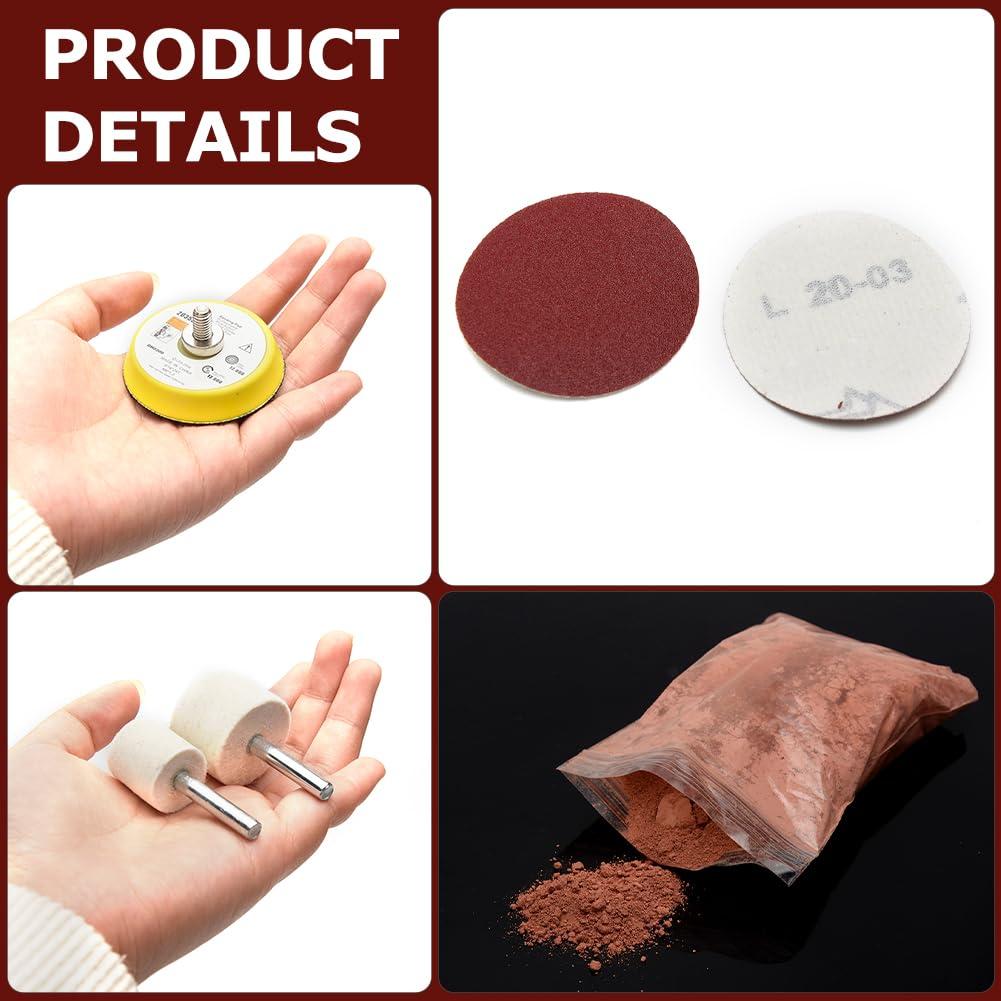 Kit de Pulido de Vidrio Jeukwud 34 Piezas Reparación Rayones