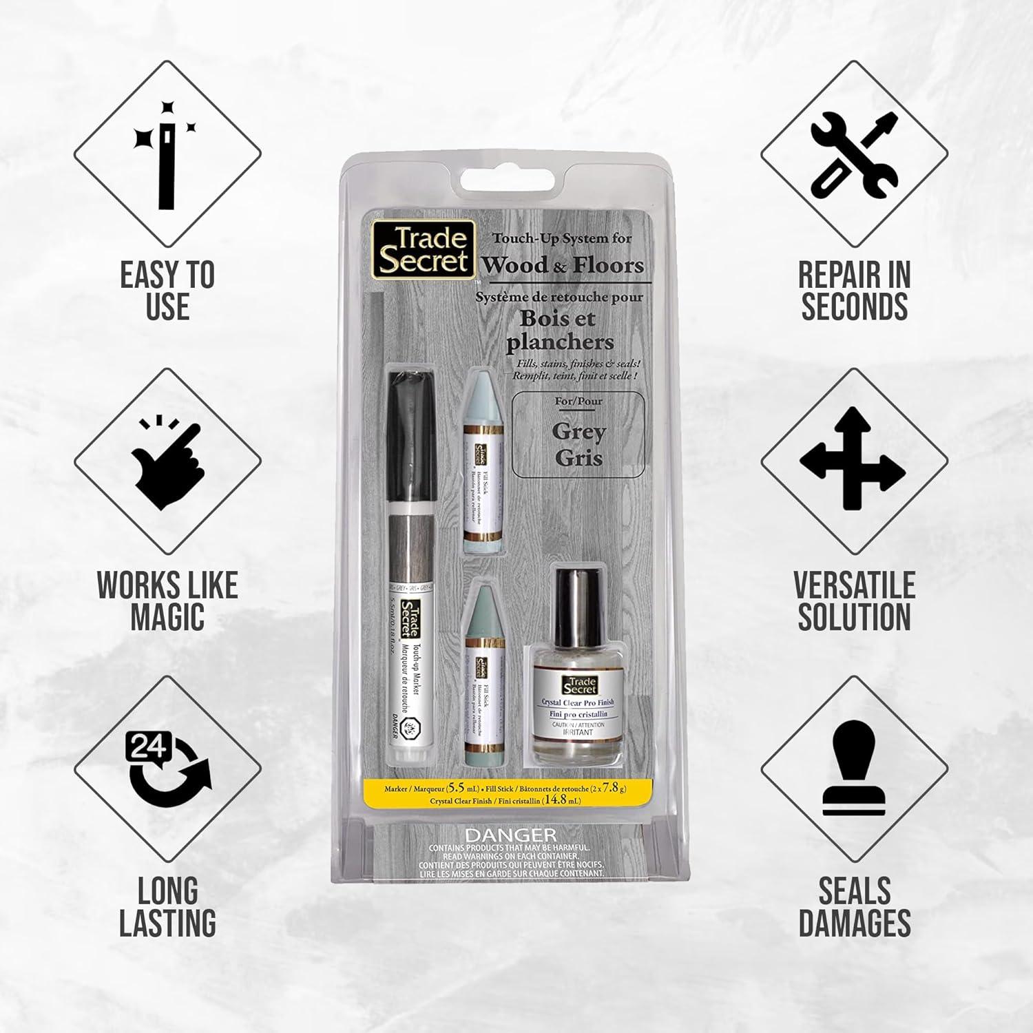 Juego de Reparación de Rayones en Madera Trade Secret Gris