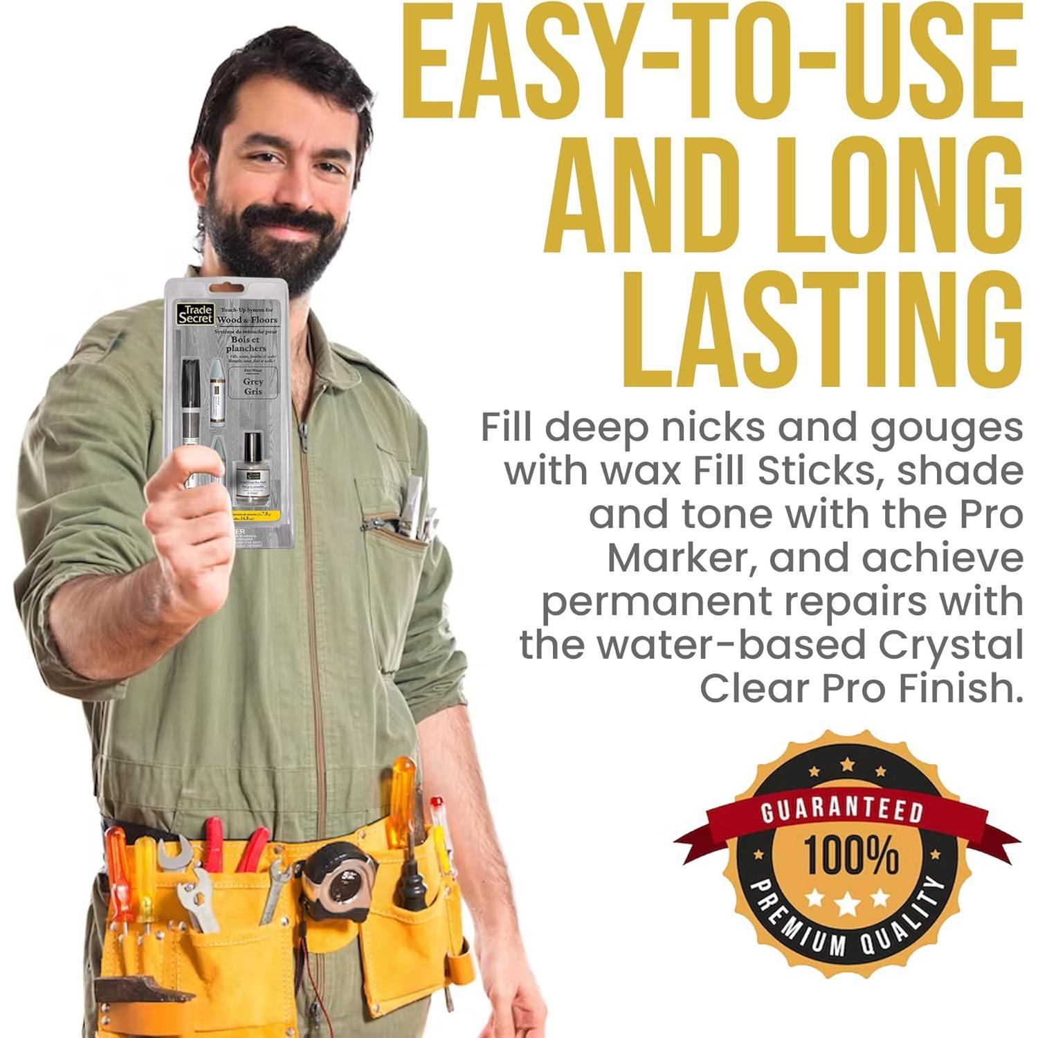 Juego de Reparación de Rayones en Madera Trade Secret Gris