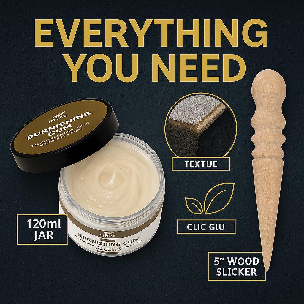 Kit de Acabado de Bisel de Goma Eagle - 4oz para Cuero