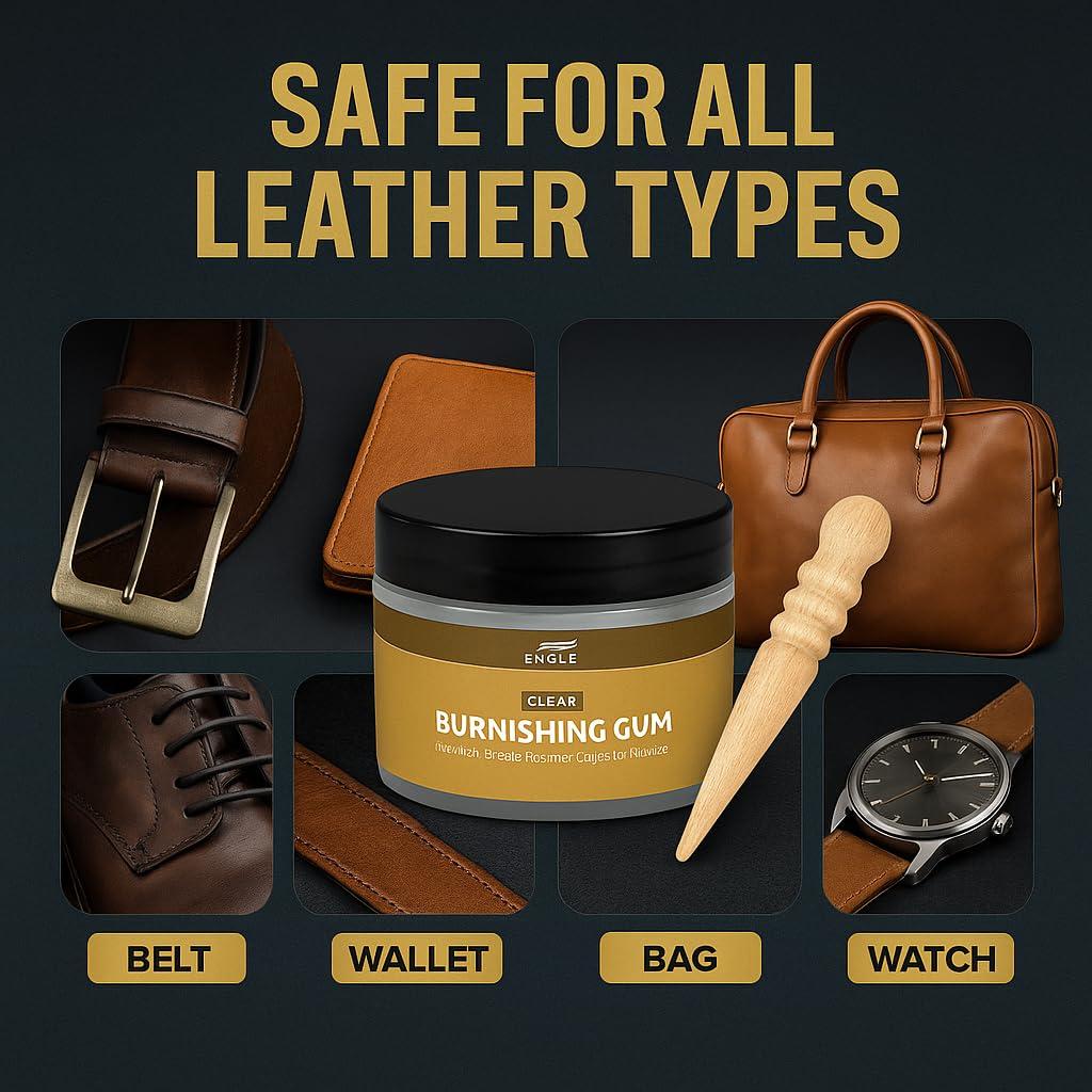 Kit de Acabado de Bisel de Goma Eagle - 4oz para Cuero