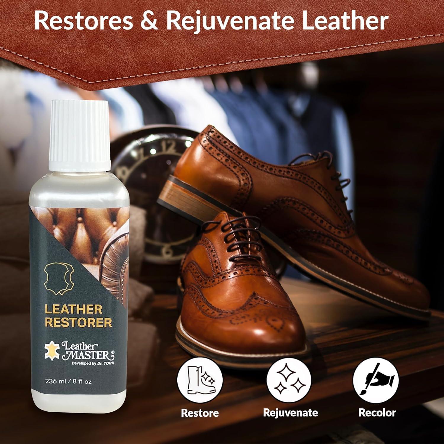 Restaurador de Cuero Maestro del Cuero 236ml Marrón Oscuro