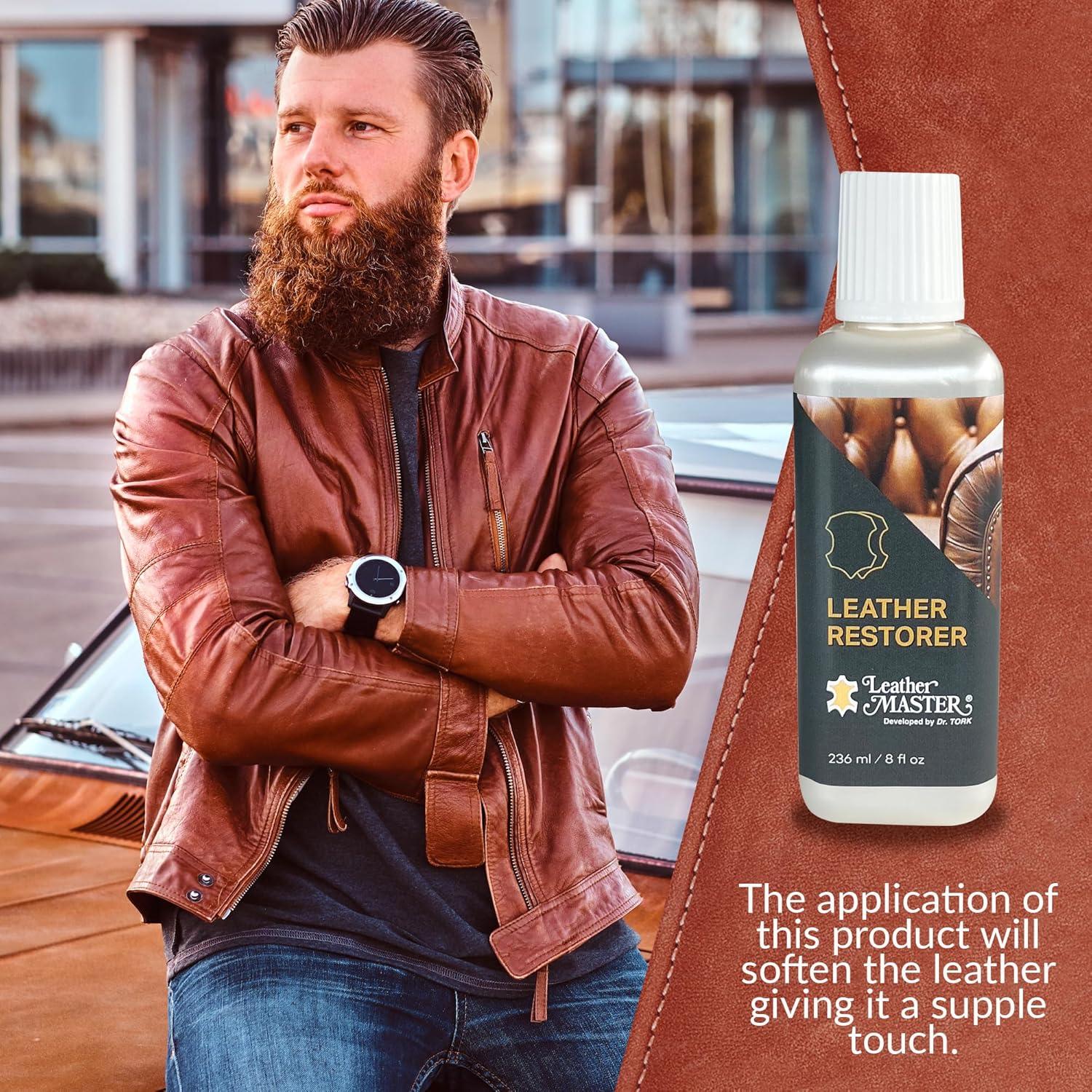 Restaurador de Cuero Maestro del Cuero 236ml Marrón Oscuro