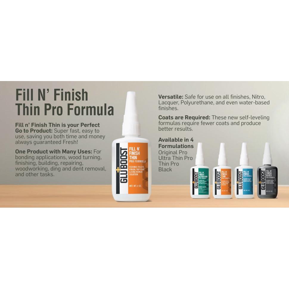 MasterGlu Ultrathin - Pegamento CA Ultra Claro 56.7g para Madera