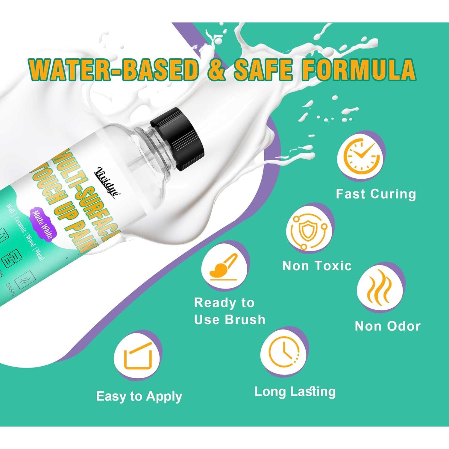 Kit de Pintura de Retocado Vividye 200ml Blanco Semi-Brillante