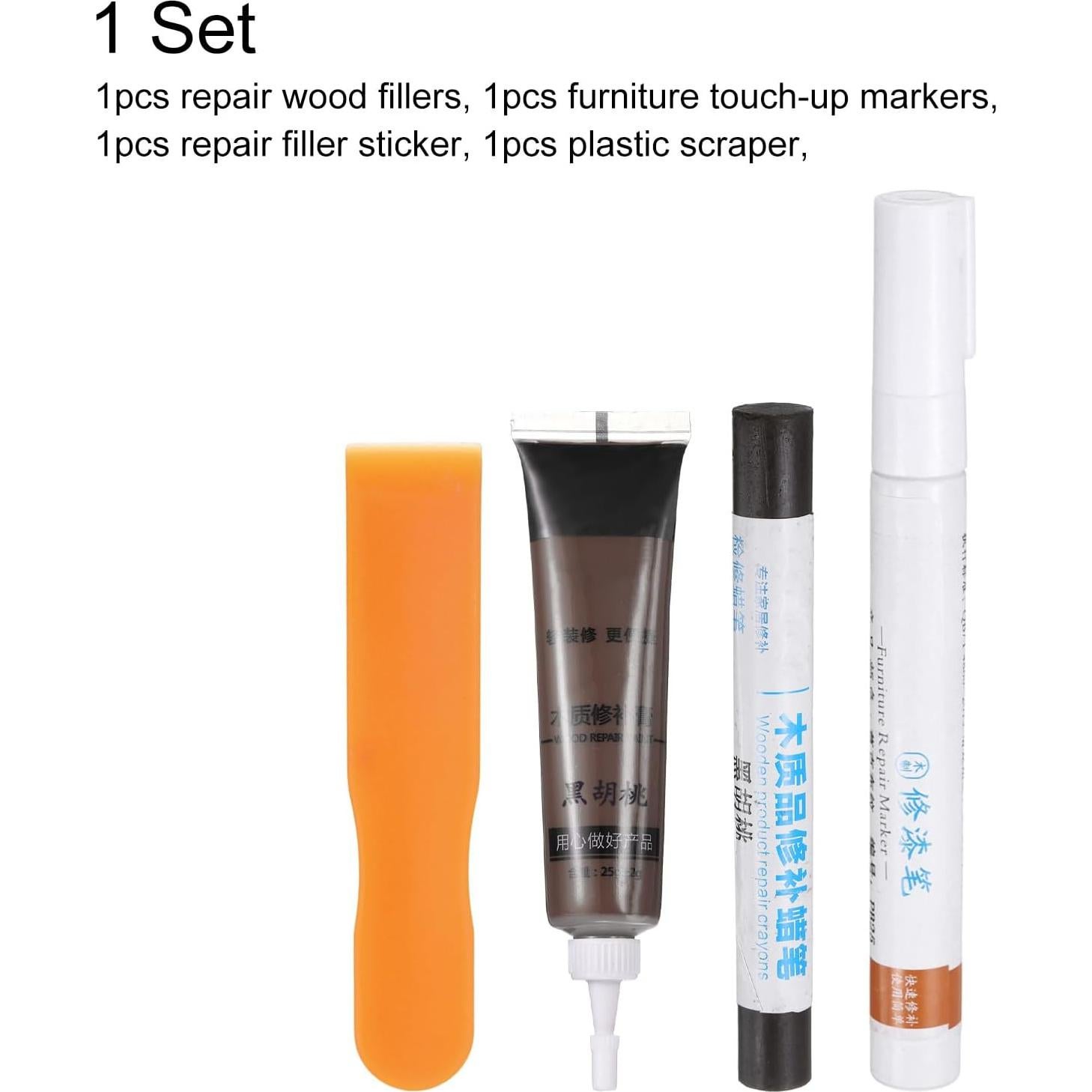 Kit de Reparación de Muebles de Madera Harfington - Marrón Oscuro