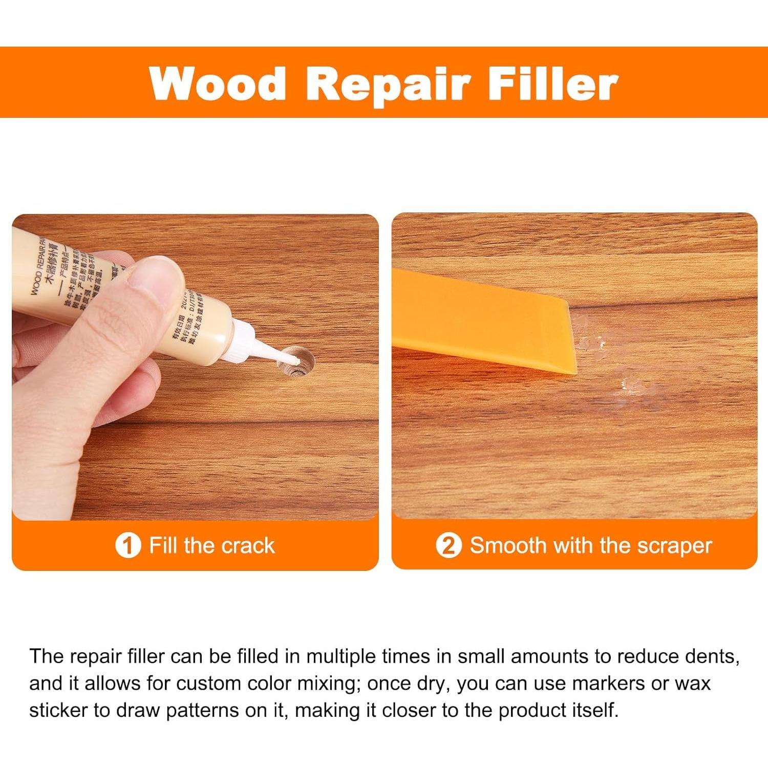 Kit de Reparación de Muebles de Madera Harfington - Marrón Oscuro