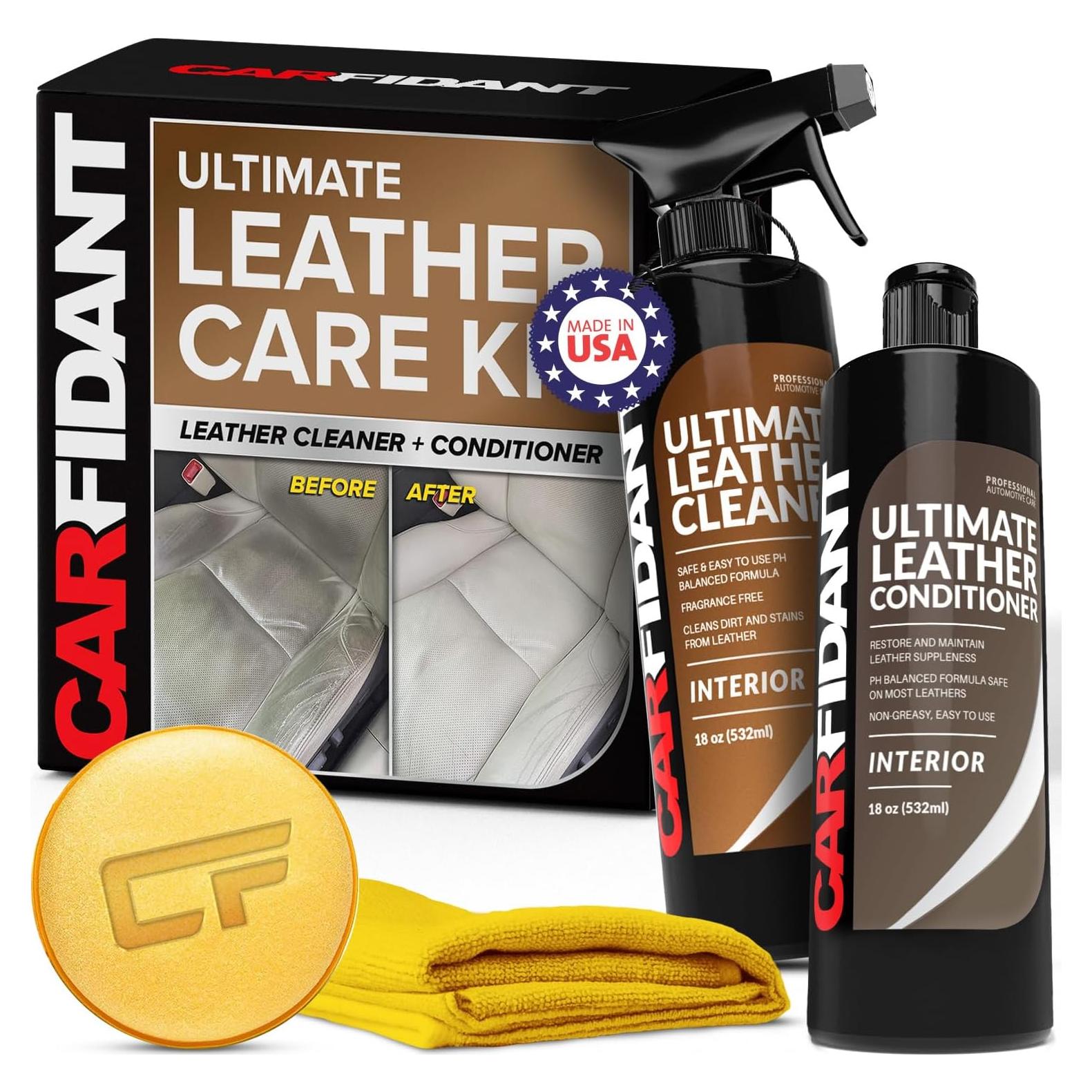 Kit Limpiador y Acondicionador de Cuero Carfidant 1.12kg