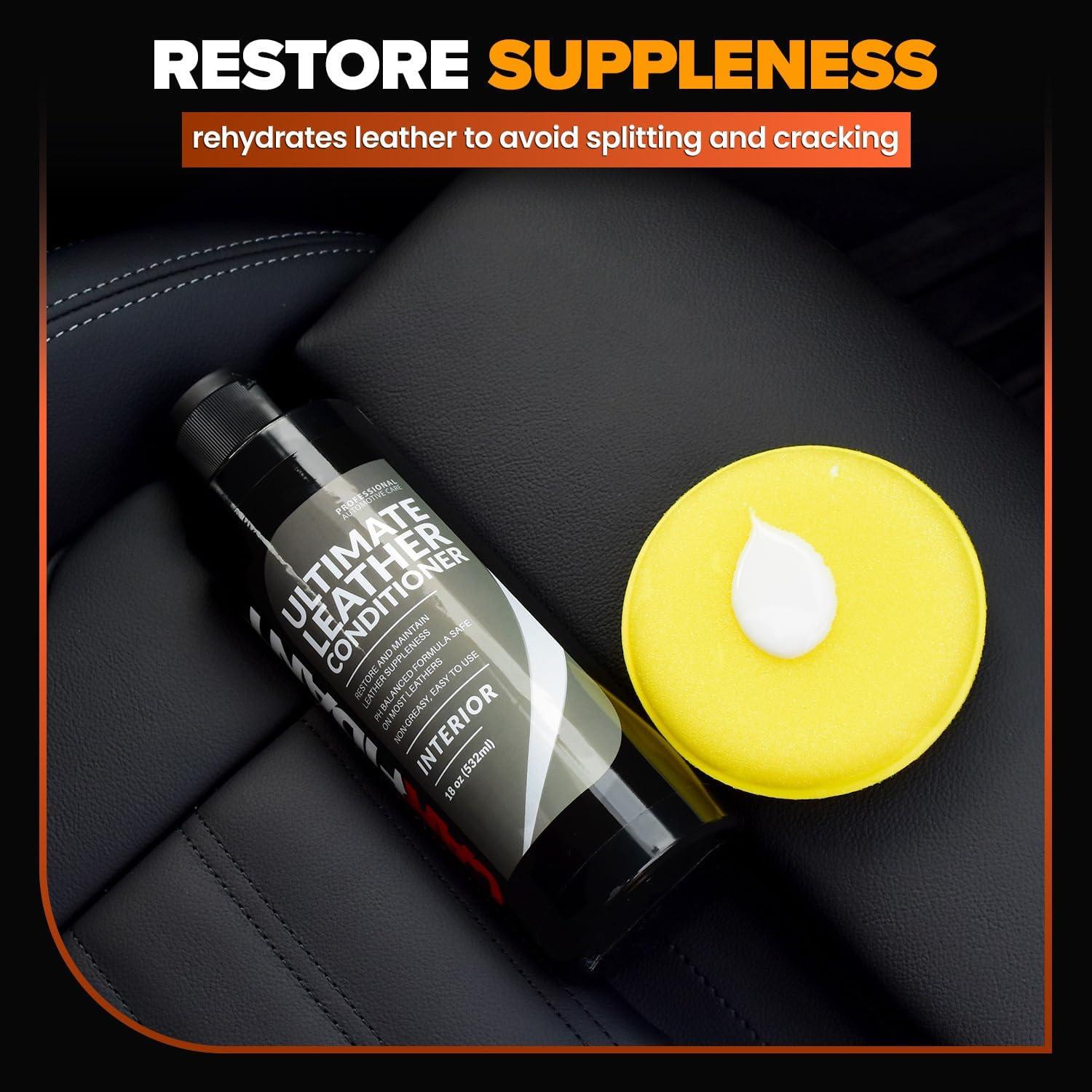 Kit Limpiador y Acondicionador de Cuero Carfidant 1.12kg