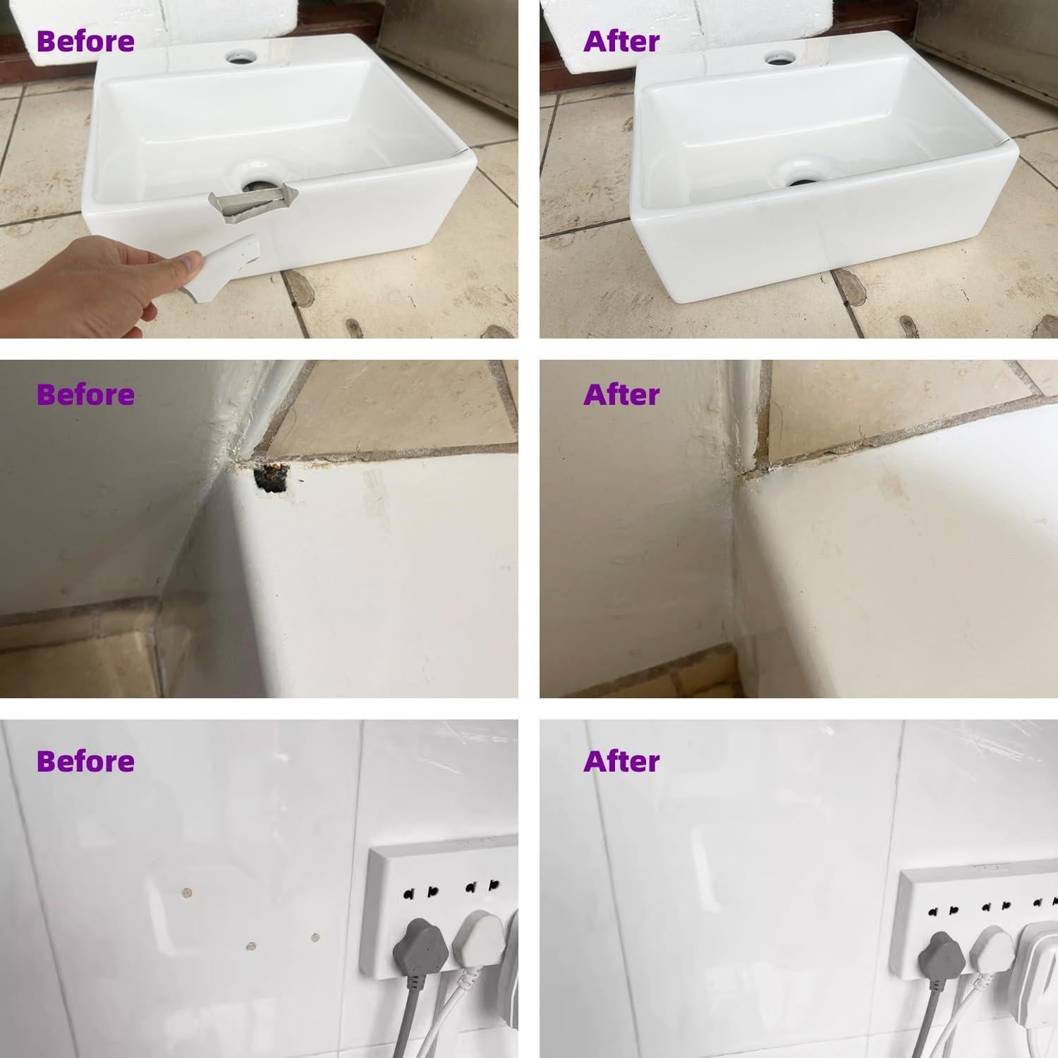 Kit de Reparación de Baños IJSTGU - Blanco, 141.75g