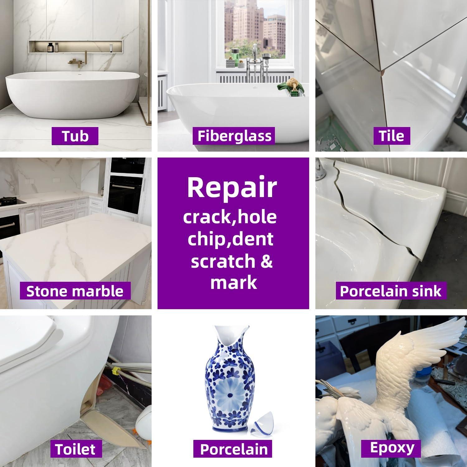 Kit de Reparación de Baños IJSTGU - Blanco, 141.75g