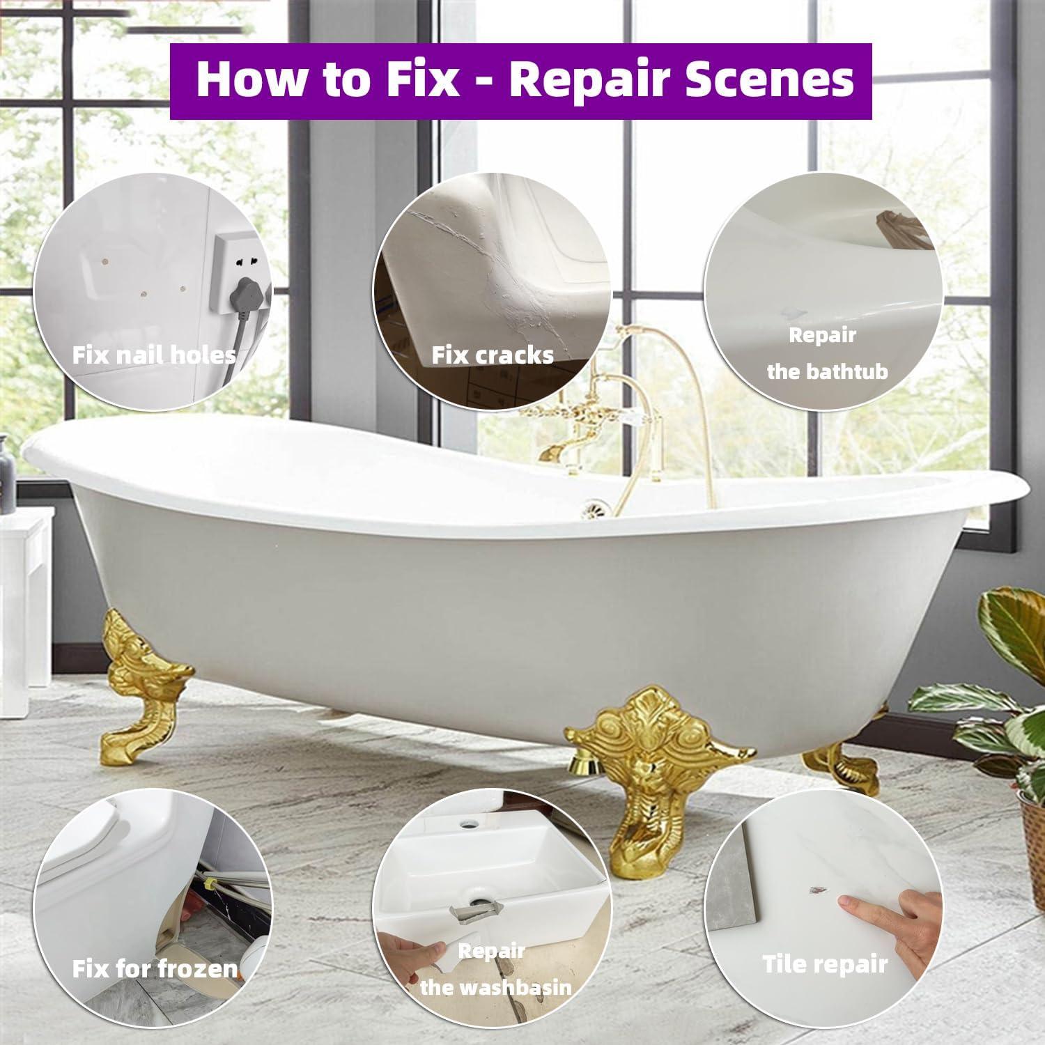 Kit de Reparación de Baños IJSTGU - Blanco, 141.75g